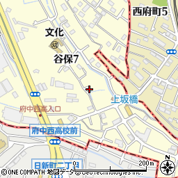 東京都国立市谷保7丁目14-19周辺の地図