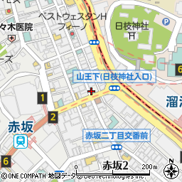 赤坂ふきぬき　本店周辺の地図