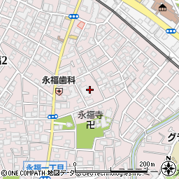 東京都杉並区永福1丁目37周辺の地図