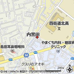 千葉県四街道市内黒田973-3周辺の地図