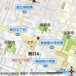 ガスト甲府朝日店周辺の地図