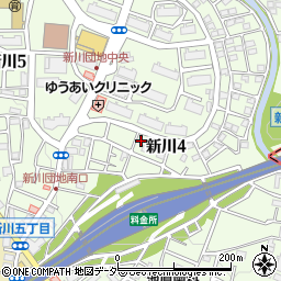 東京都三鷹市新川4丁目14-9周辺の地図