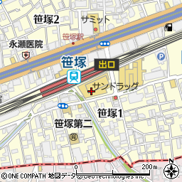 メルクマール　京王笹塚駐車場周辺の地図