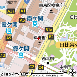 中央合同庁舎5号館 職員食堂周辺の地図