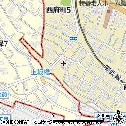 東京都府中市西府町1丁目40周辺の地図
