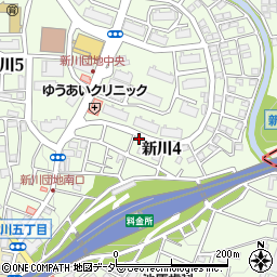 東京都三鷹市新川4丁目14-10周辺の地図