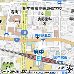 タイムズカーレンタル府中駅前店周辺の地図