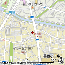 江戸川中葛西一郵便局周辺の地図