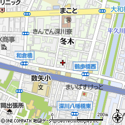 東京都江東区冬木6-24周辺の地図