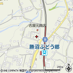 山梨県甲州市勝沼町菱山2608周辺の地図