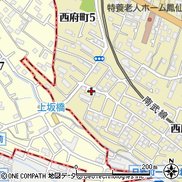 東京都府中市西府町1丁目40-1周辺の地図