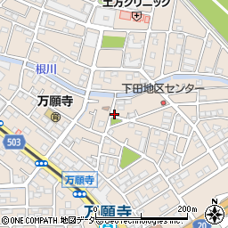 東京都日野市下田周辺の地図