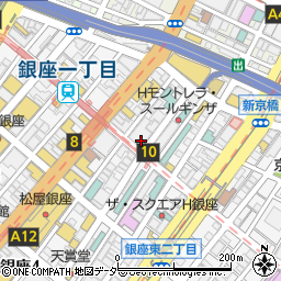 銀座 梵天周辺の地図