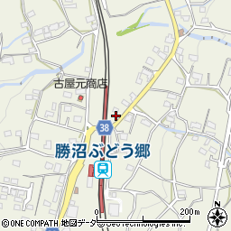 山梨県甲州市勝沼町菱山2622周辺の地図