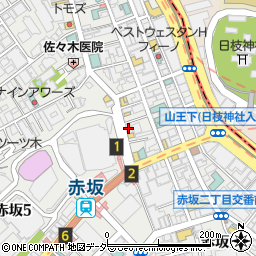 ココカラファイン赤坂店周辺の地図
