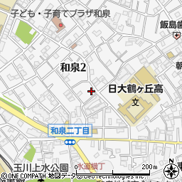 東京都杉並区和泉2丁目24-12周辺の地図
