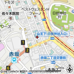 京都 ひょうき 瓢喜 赤坂店周辺の地図