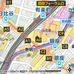 バーバリー東京阪急メンズ周辺の地図