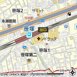 フレンテ笹塚周辺の地図
