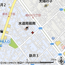 セブンイレブン市川新井３丁目店周辺の地図