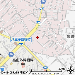 東京都八王子市四谷町828周辺の地図
