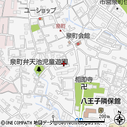 東京都八王子市泉町1314-1周辺の地図