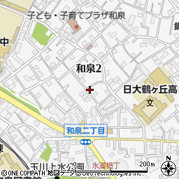 東京都杉並区和泉2丁目24-7周辺の地図