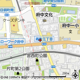 東京都府中市寿町3丁目4-14周辺の地図