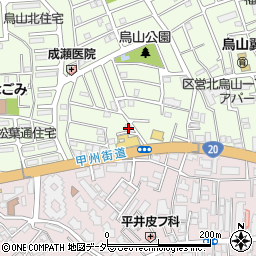 東京都世田谷区北烏山1丁目10-25周辺の地図