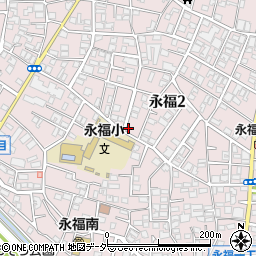 東京都杉並区永福2丁目34-3周辺の地図