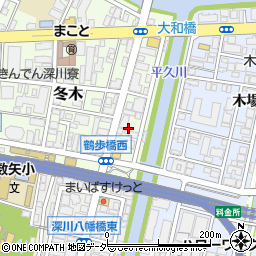東京都江東区冬木5周辺の地図