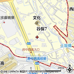 東京都国立市谷保7丁目12周辺の地図