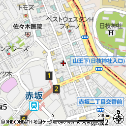 ベルズ赤坂周辺の地図