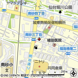 江東南砂郵便局周辺の地図