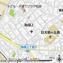 東京都杉並区和泉2丁目24-8周辺の地図