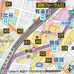 グッチ東京阪急メンズ１階周辺の地図