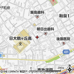 東京都杉並区和泉2丁目30-5周辺の地図