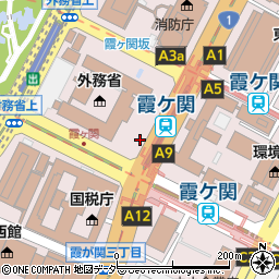 東京都千代田区霞が関周辺の地図