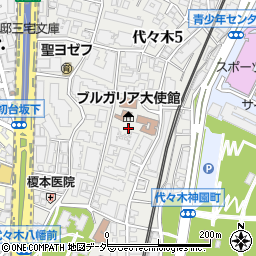 東京都渋谷区代々木5丁目33周辺の地図