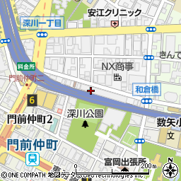 東京都江東区深川2丁目1周辺の地図