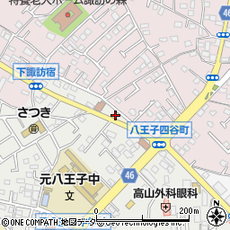 東京都八王子市大楽寺町406周辺の地図