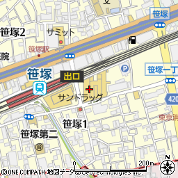 紀伊國屋書店　笹塚店周辺の地図