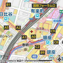 ヒューリックホール東京周辺の地図