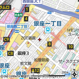 東京都中央区銀座2丁目周辺の地図