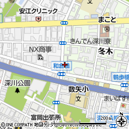 東京都江東区冬木12周辺の地図