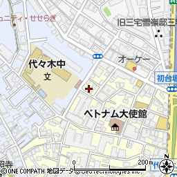 東京都渋谷区元代々木町47-4周辺の地図