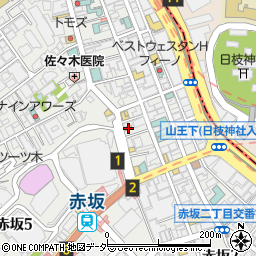 カレーハウスＣｏＣｏ壱番屋港区赤坂店周辺の地図