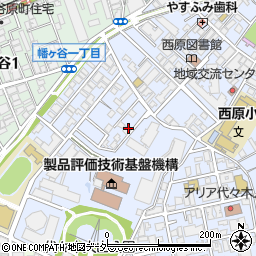東京都渋谷区西原2丁目周辺の地図