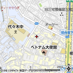 東京都渋谷区元代々木町47-1周辺の地図