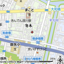 東京都江東区冬木6-9周辺の地図